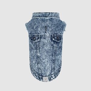 Canada Pooch - Acid Wash Denim Dog Vest - Size 14